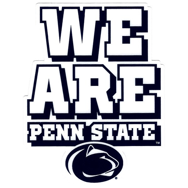 vinyl decal We Are Penn State and Athletic Logo